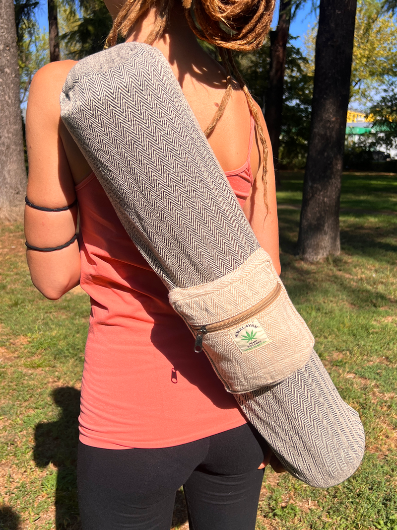 Carica immagine in Galleria Viewer, Borsa per tappetino da yoga in canapa