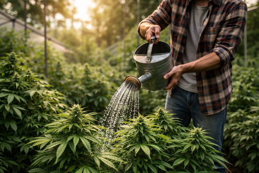 come annaffiare irrigare piante di cannabis guida coltivazione