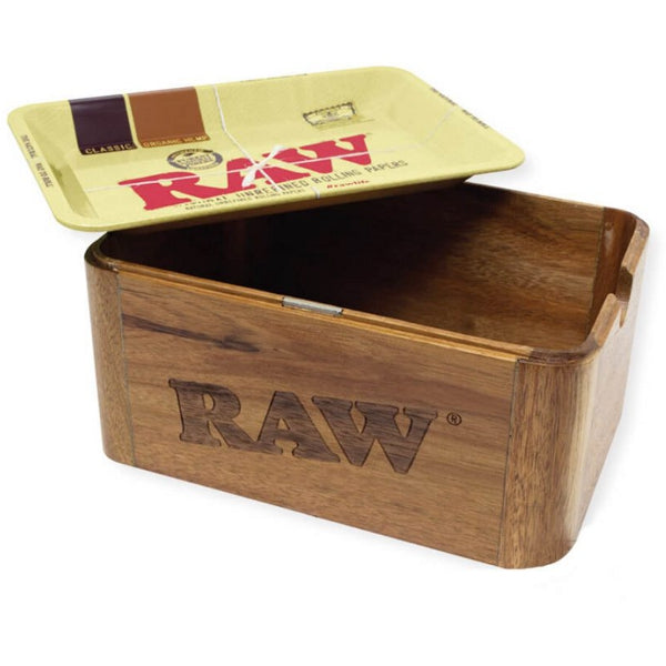 RAW Cache Box: scatola in legno con vassoio - foto 4