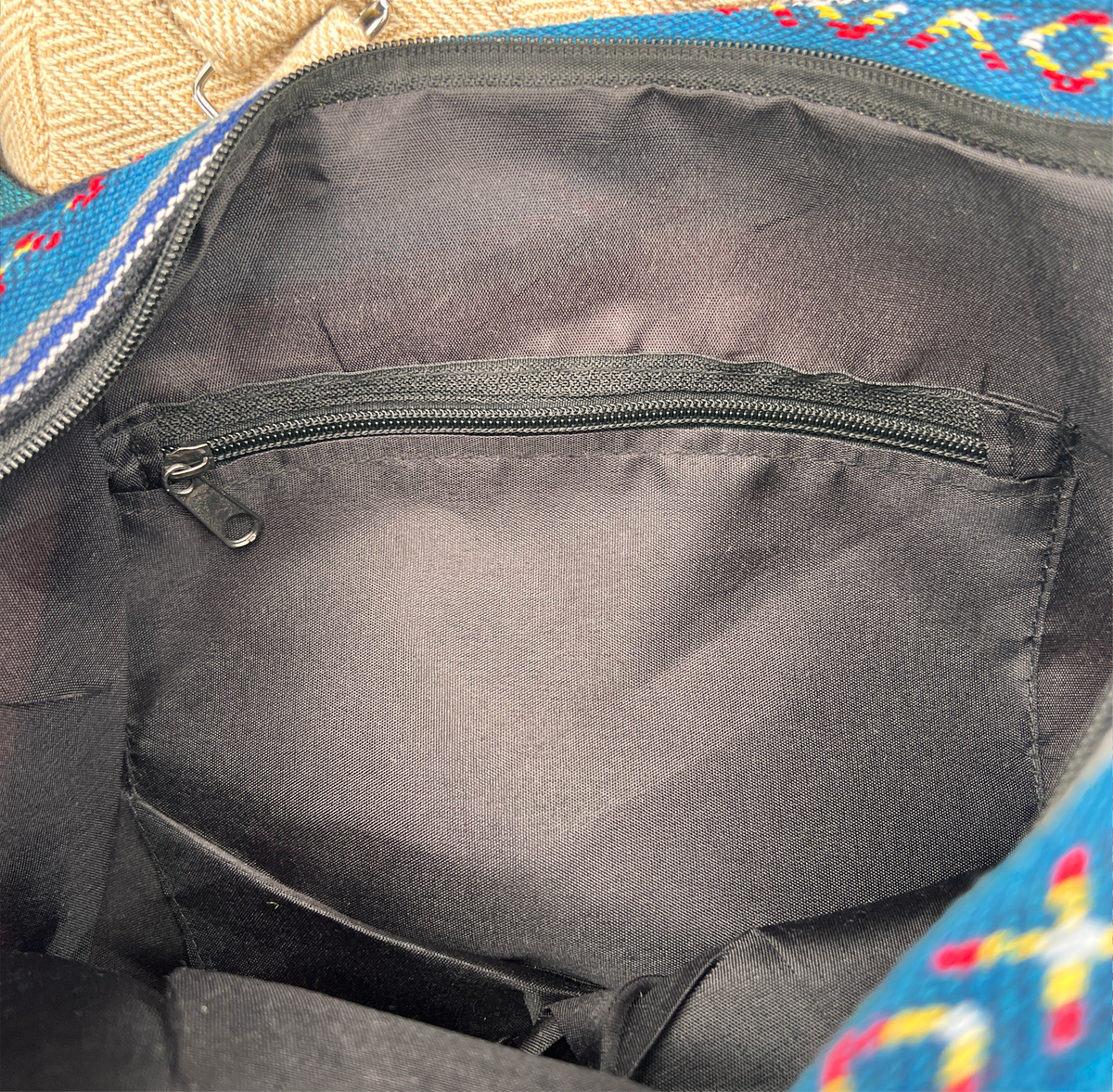 Borsa da mare in canapa con 3 tasche - foto 3