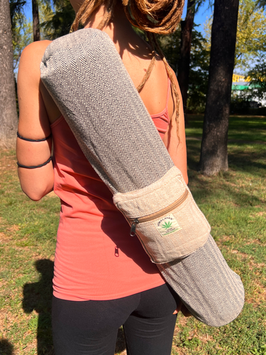 Borsa per tappetino da yoga in canapa