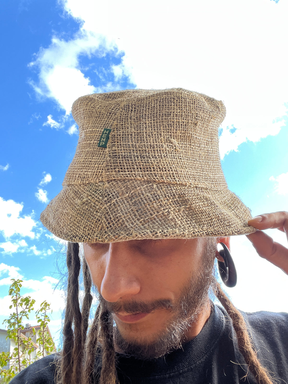 Cappello da pescatore in canapa fatto a mano - foto 2