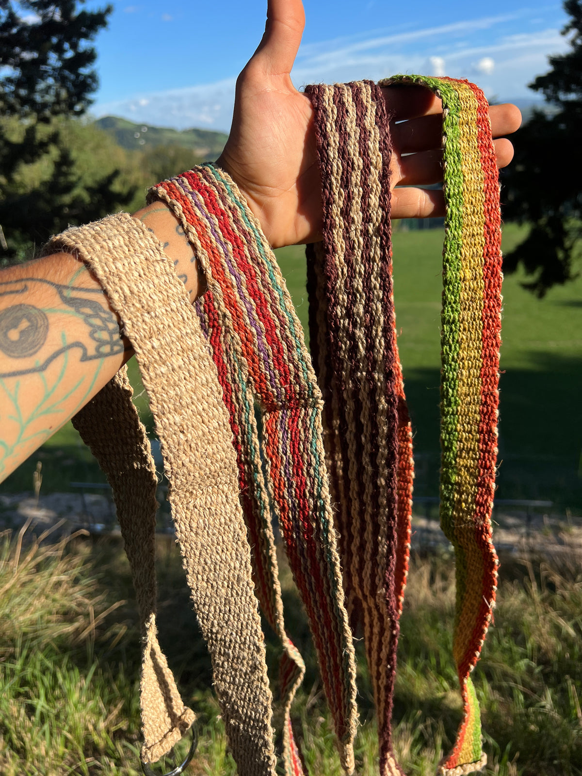 Cintura in canapa regolabile, 120 cm