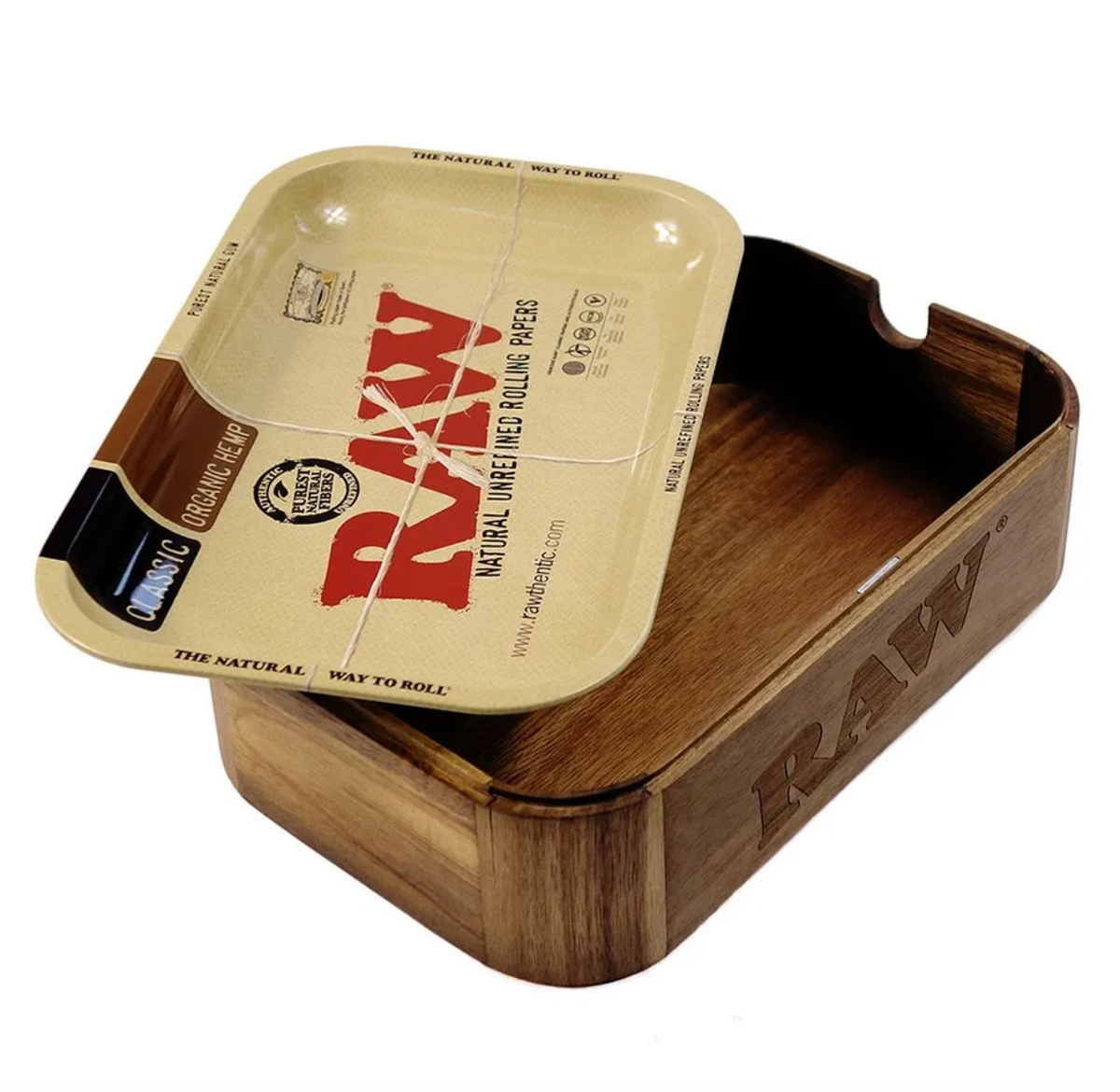 RAW Cache Box: scatola in legno con vassoio - foto 2