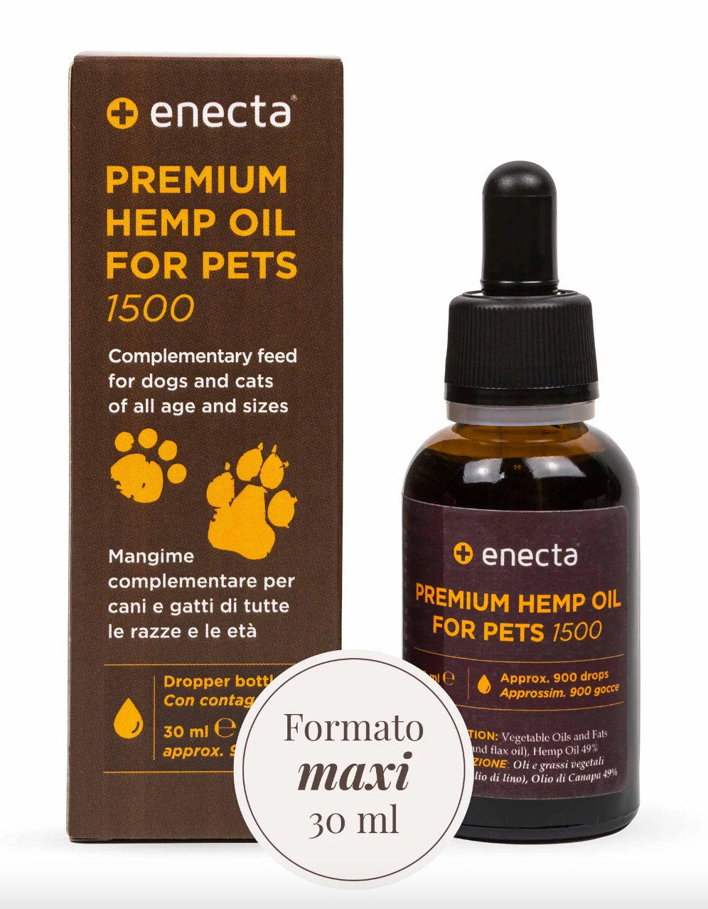 Olio di canapa per animali Enecta - foto 4